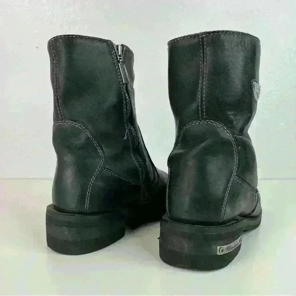 Milwaukee Women's Motorcycle Boots Size 6.5 Black Shifter Side-zip - Picture 7 of 12
